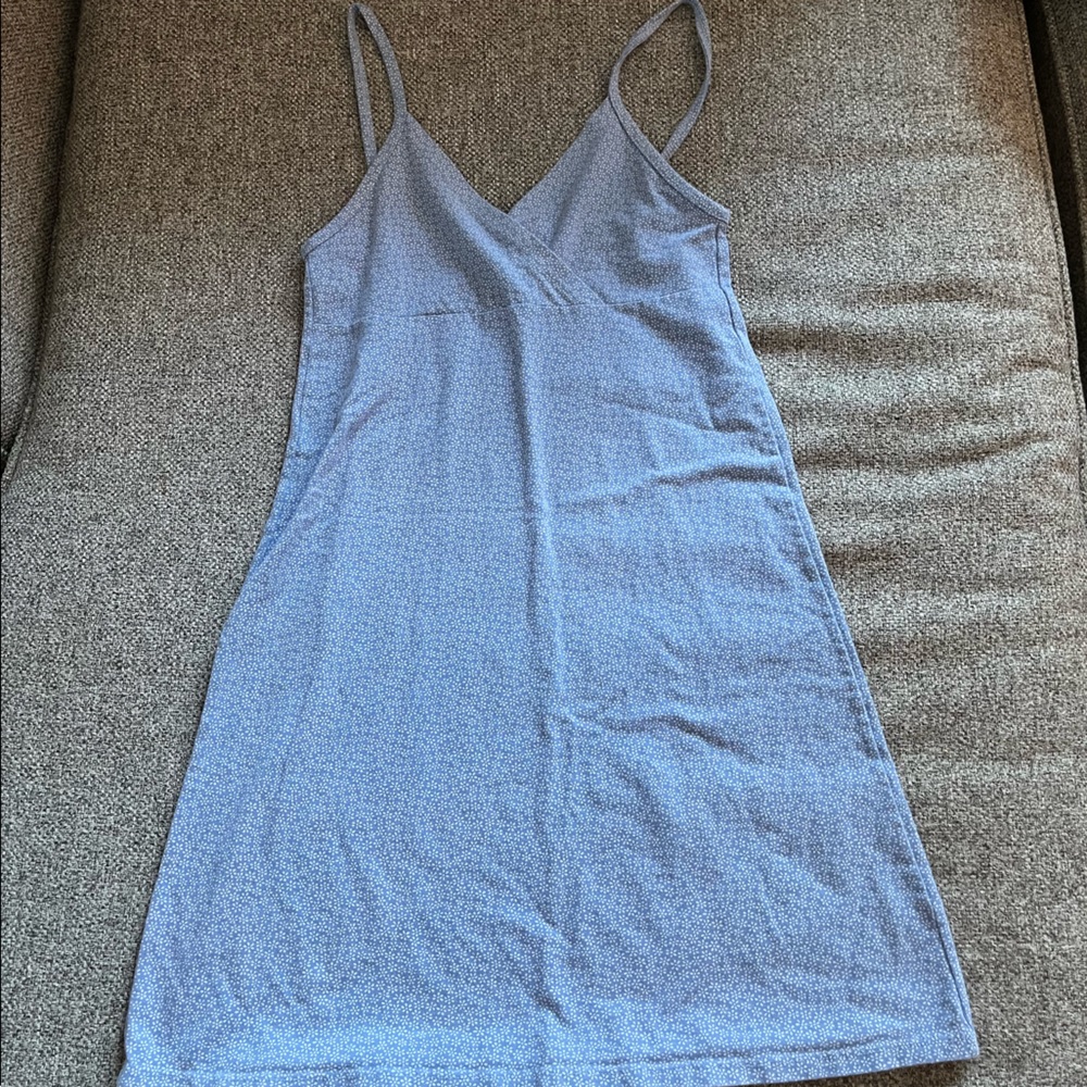 Blue Floral Brandy Melville Dress One Size Fits All